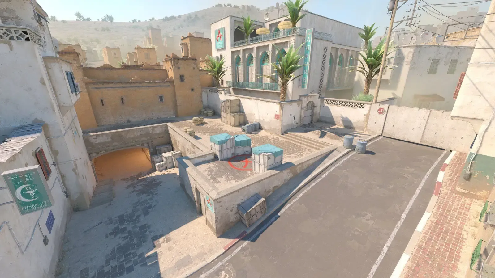 Vue de la carte Dust2 sur Counter-Strike 2