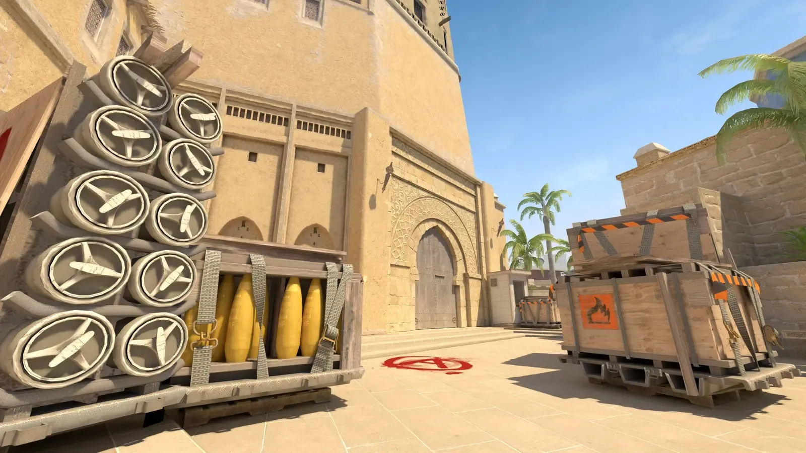 Vue de la carte Mirage sur Counter-Strike 2
