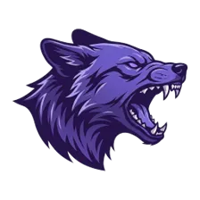 Logo Dhala eSport, tête de loup