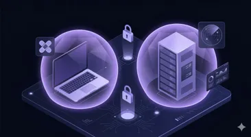 Schéma d'architecture de sécurisation des postes et serveurs avec patching automatisé, hardening CIS et défense en profondeur