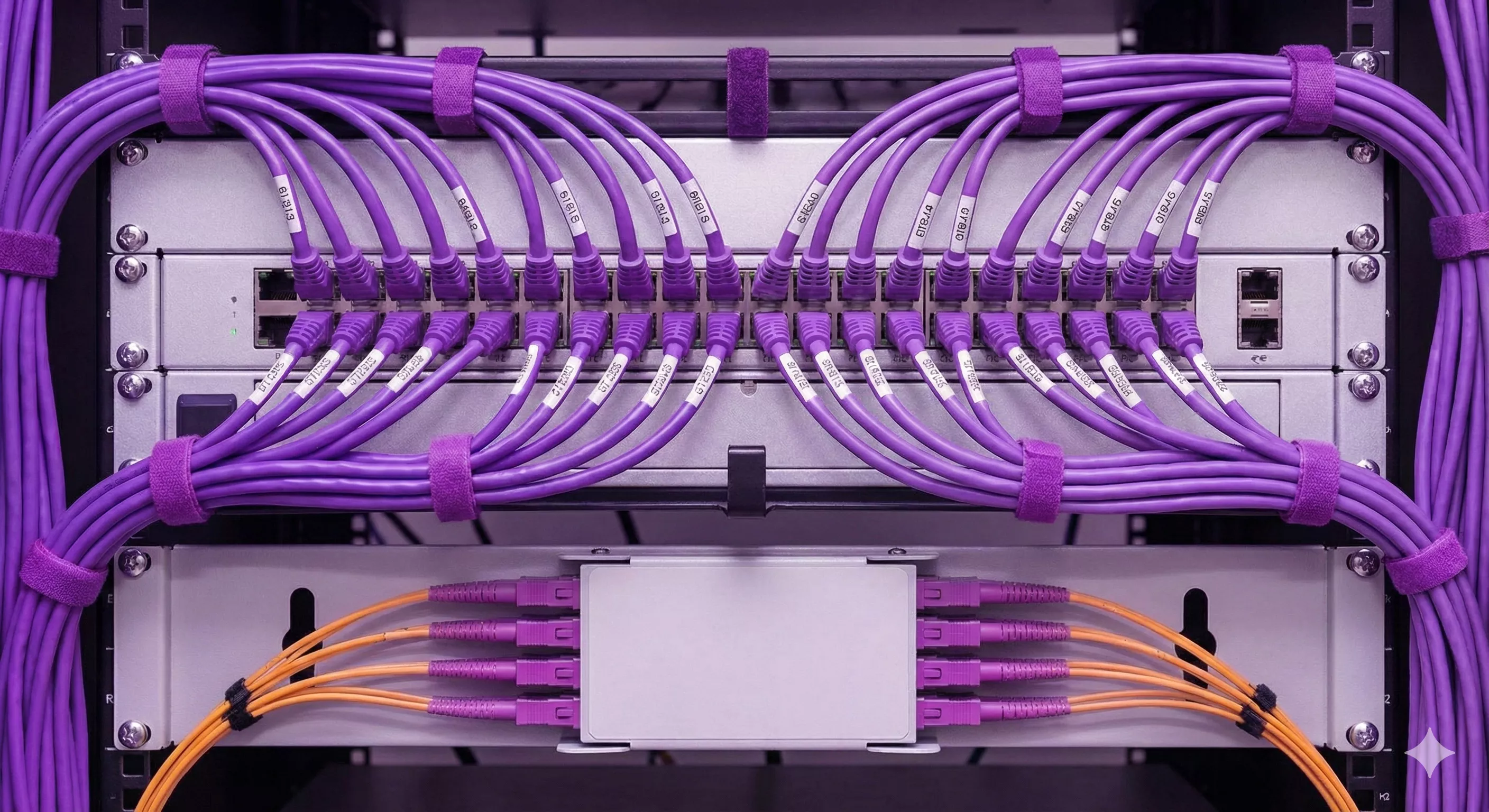 Câblage informatique et baie de brassage